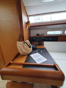 Internal view of our sailboat